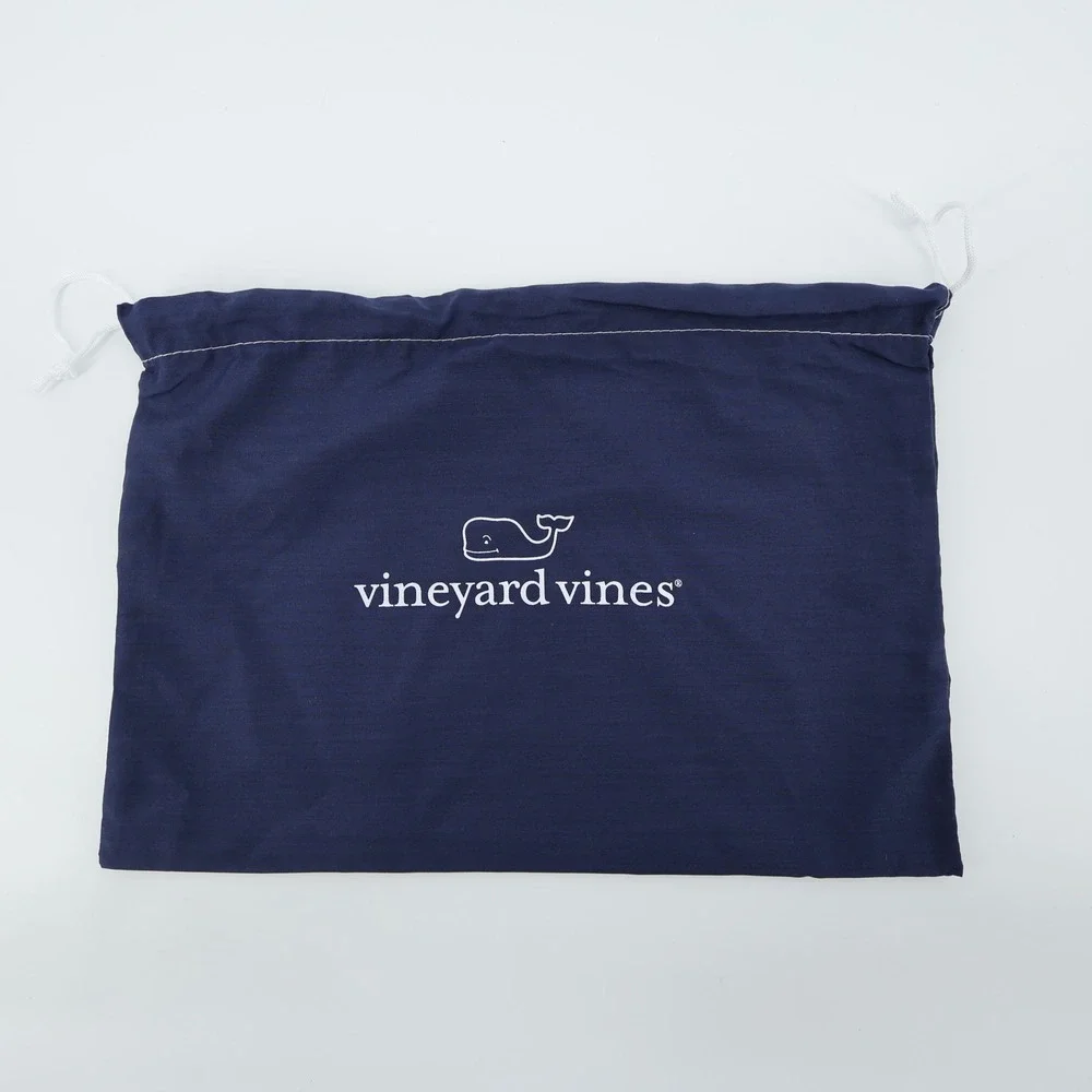 Vineyard Vines Set of 5‎ Navy Blue Drawstring Pouches Bags Storage Travel